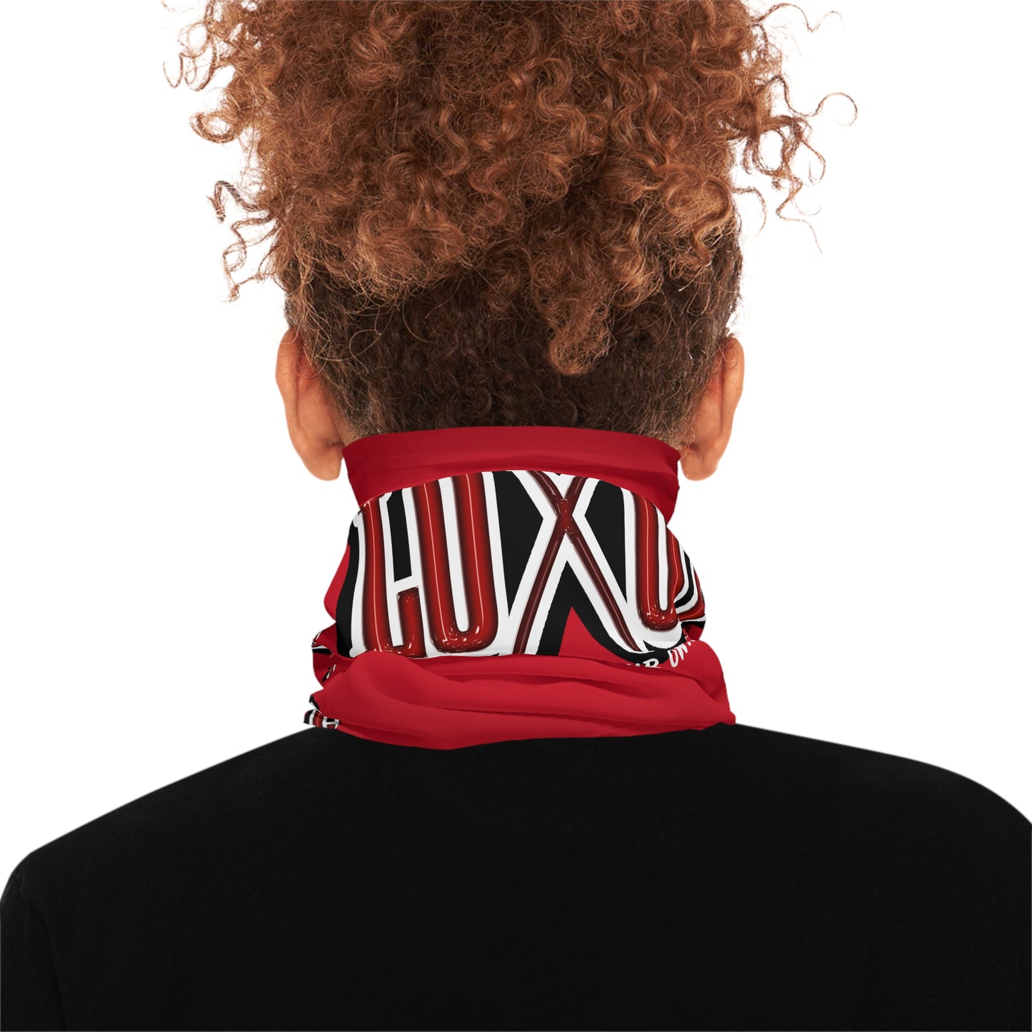 All Over Neck Gaiter w/ Back Logo (Red)