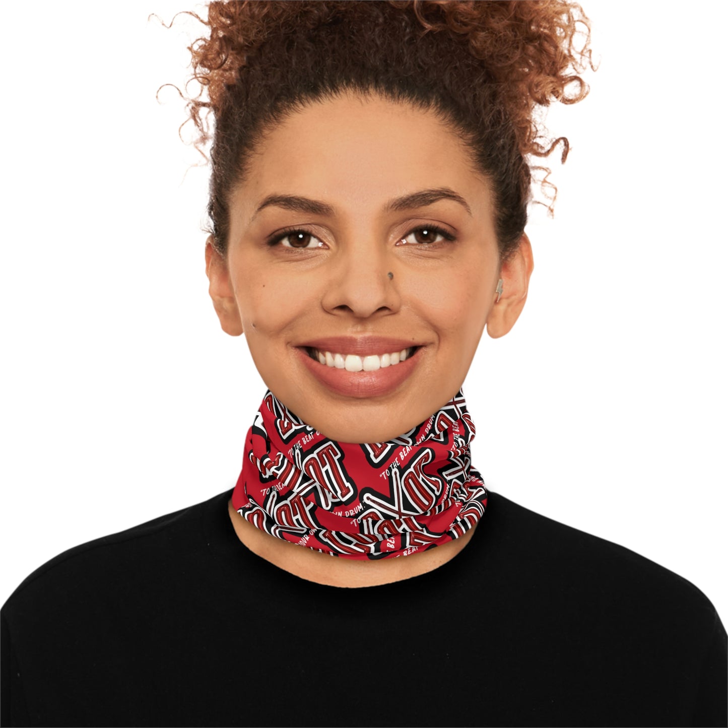 All Over Neck Gaiter w/ Back Logo (Red)