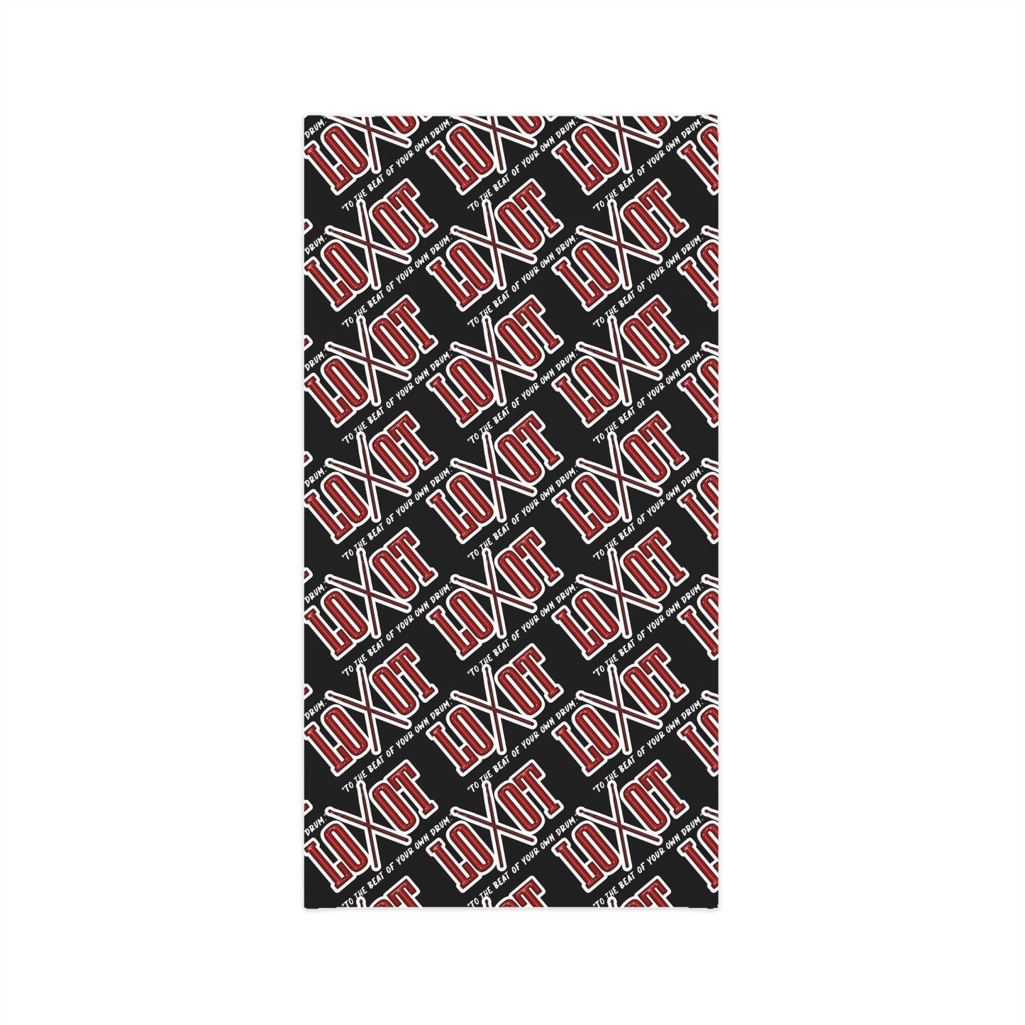 All Over Neck Gaiter w/ Back Logo (Black)