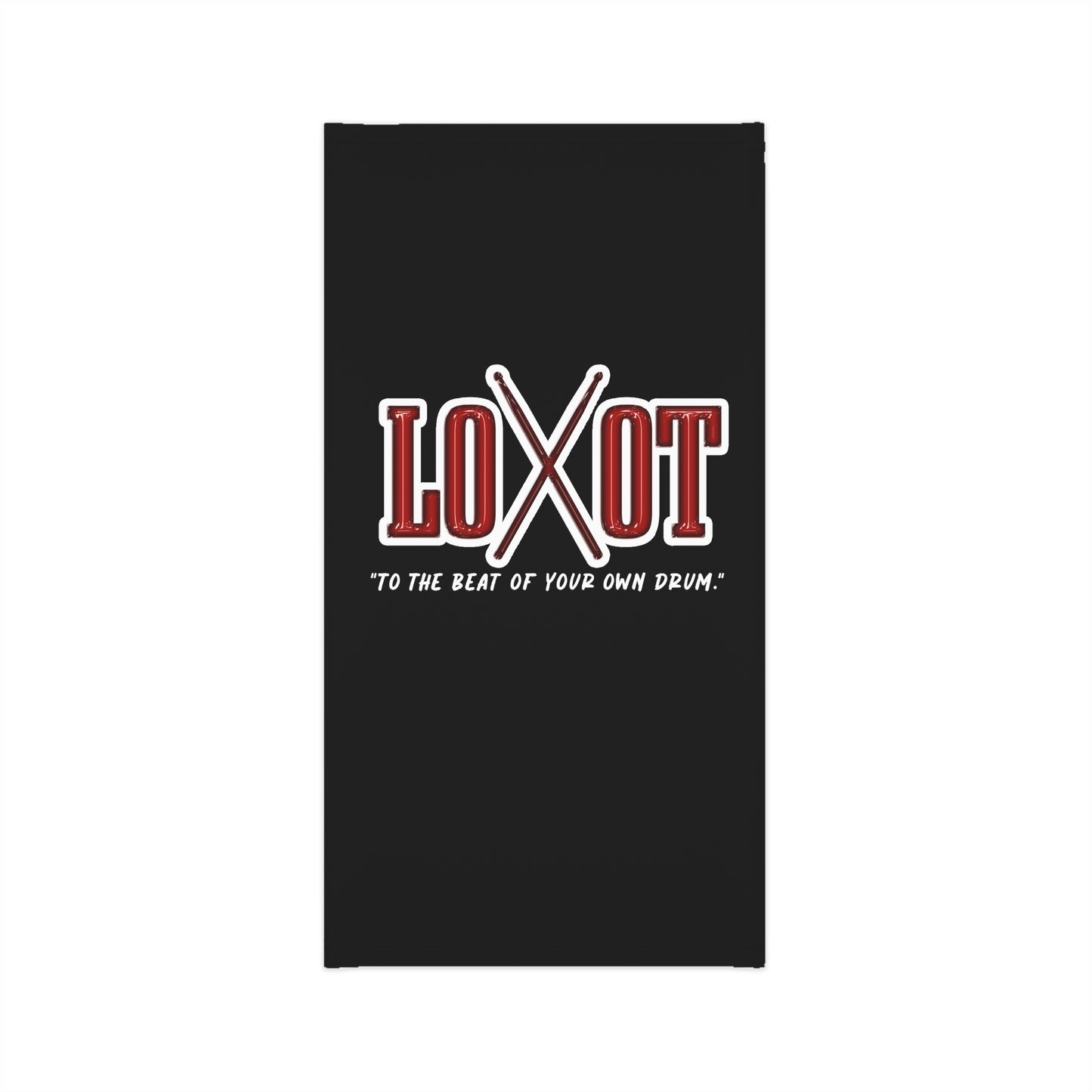 All Over Neck Gaiter w/ Back Logo (Black)