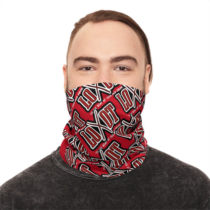 All Over Neck Gaiter  w/ Back Logo (Red)