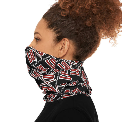 All Over Neck Gaiter (Black) - The LOOT Brand Apparel & Music