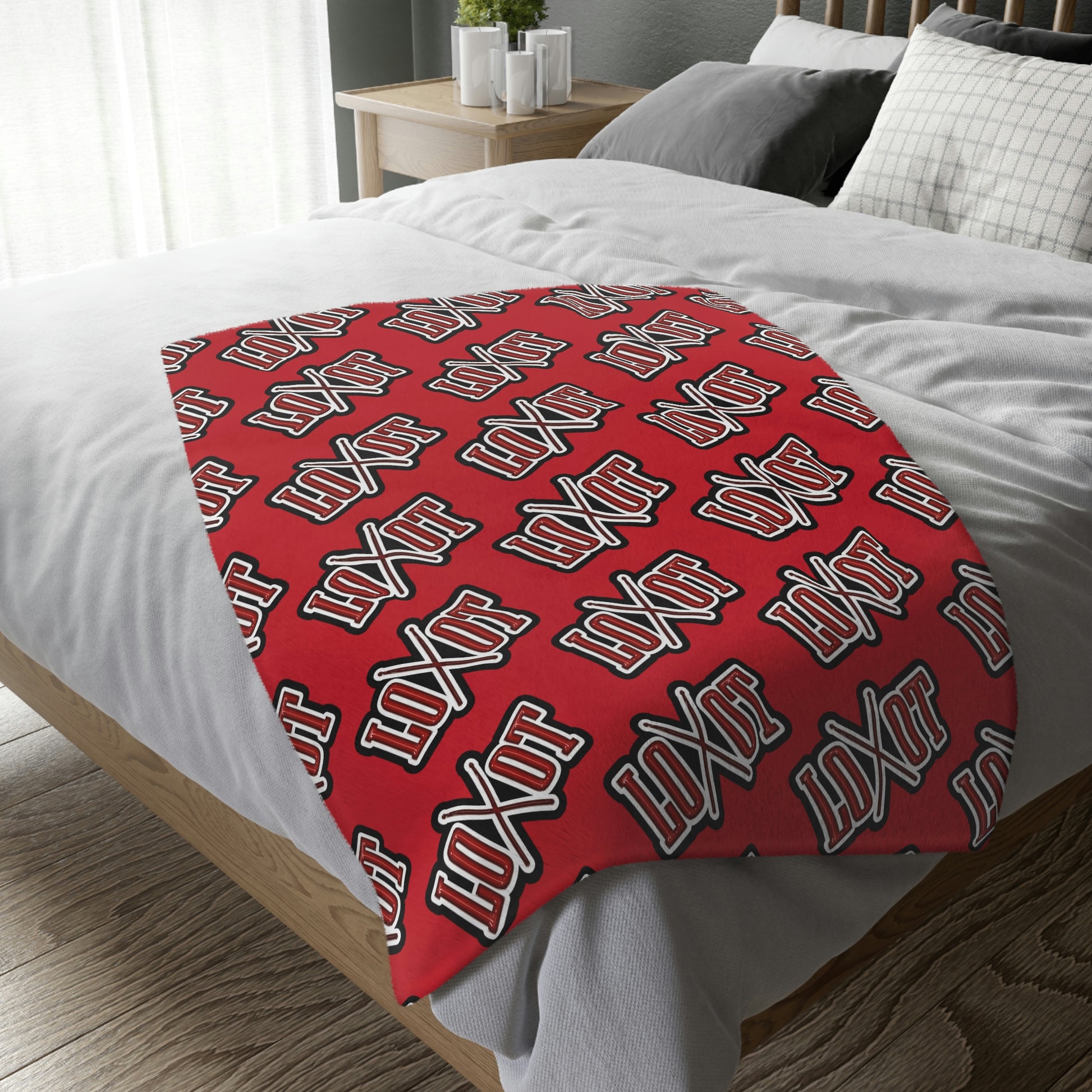 Loot Velveteen Blanket (Two-sided print) - The LOOT Brand Apparel & Music