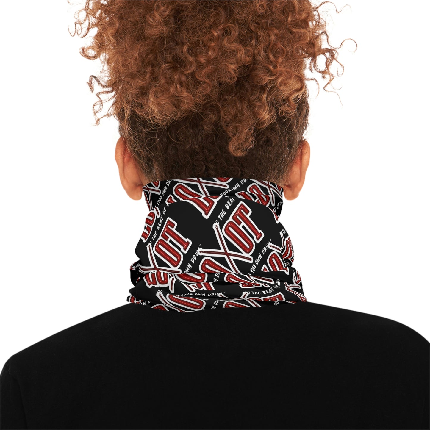 All Over Neck Gaiter (Black) - The LOOT Brand Apparel & Music