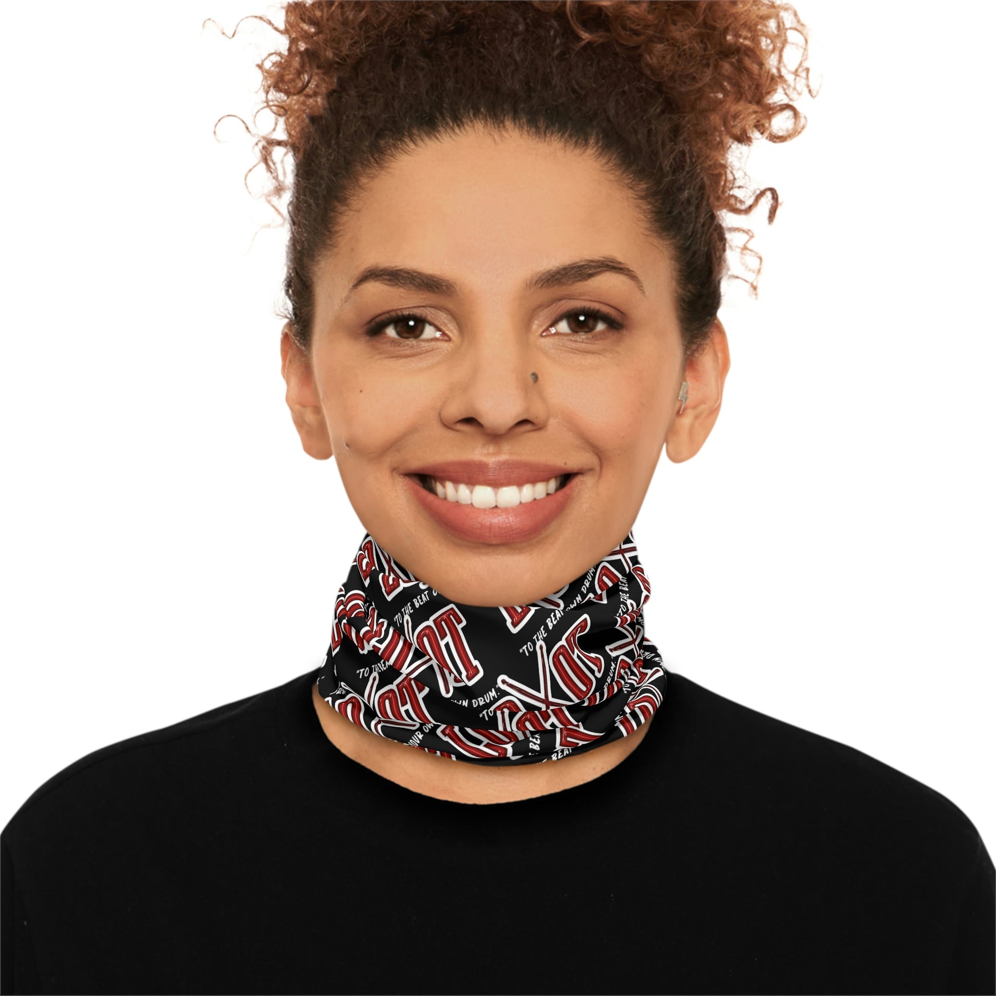 All Over Neck Gaiter (Black) - The LOOT Brand Apparel & Music